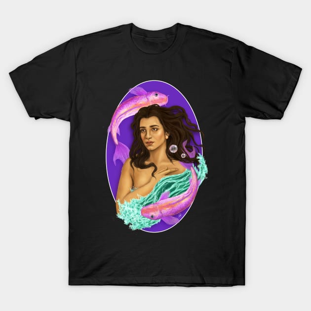 Zodiac Portrait series - Pisces T-Shirt by dangerbeforeyou